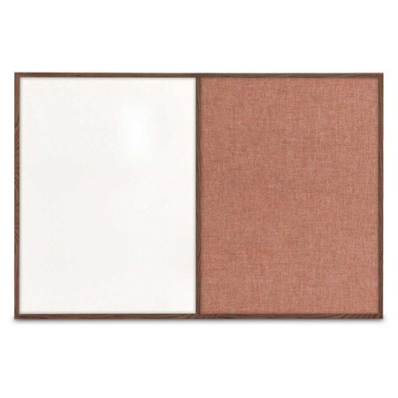 United Visual Products Slim Style Indoor Enclosed Radius Corkbo UVRDS23SB-WHITE-PUMICE
